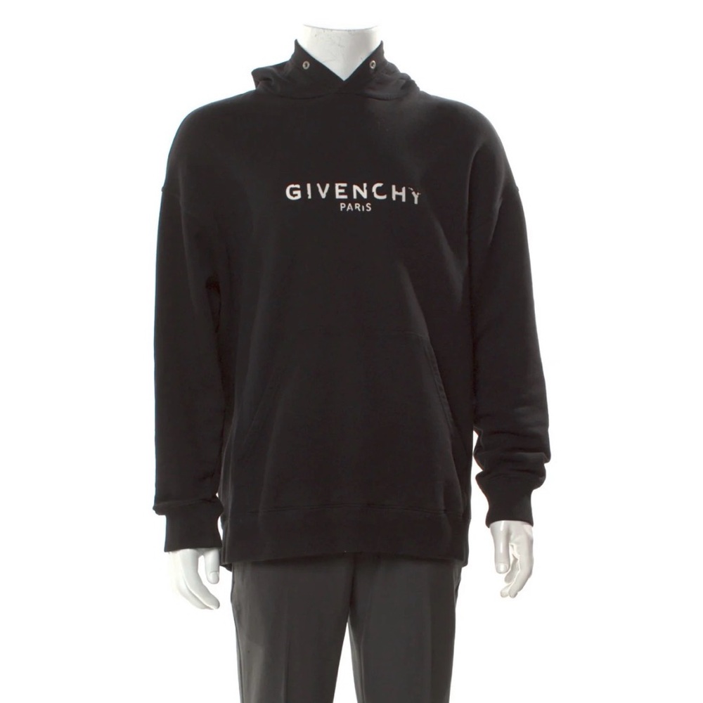 Givenchy Black and White Logo Hoodie
